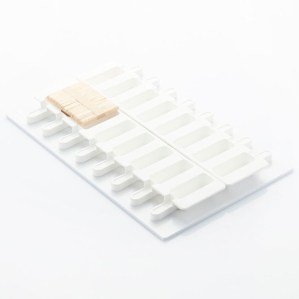 Eisform, Brick mini, 2 Formen mit 8 Gläsern + 50 Stäbchen - Martellato in der Gruppe Backen / Backformen / Silikonformen bei The Kitchen Lab (1710-29015)