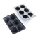 Silikonform, Schwarz, Calipso, 30SIL511 - Martellato
