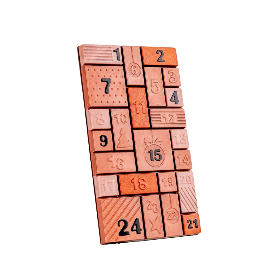 Schokoladenkuchenform Adventskalender mit 24 Stück - Martellato