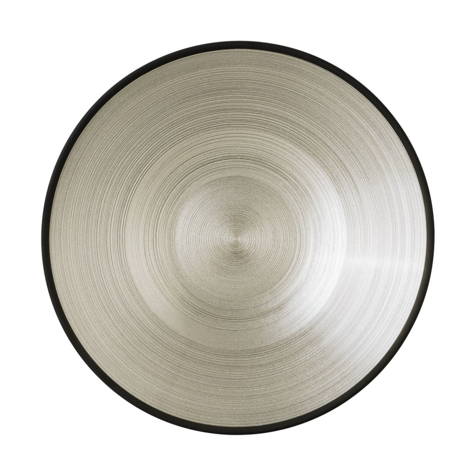 Servierplatte aus mundgeblasenem Glas, 31 cm, Schwarz - Rosenthal