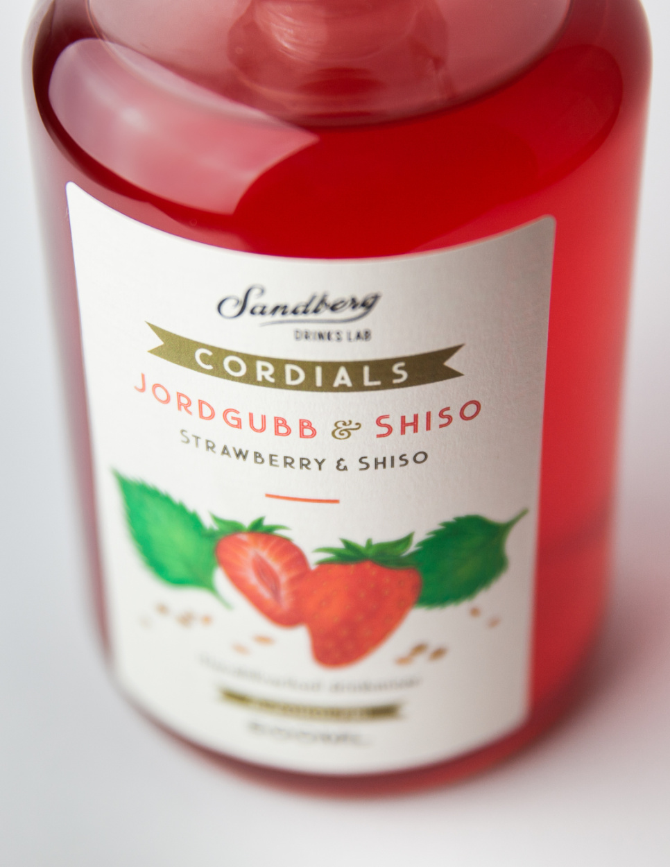 Cordials, Strawberry & Shiso - Sandberg Drinks Lab
