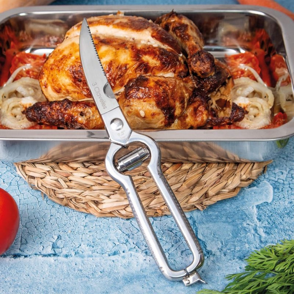 Professionelle Geflügelschere mit Feder - 3 Claveles