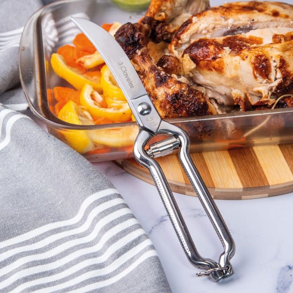 Geflügelschere mit Feder - 3 Claveles