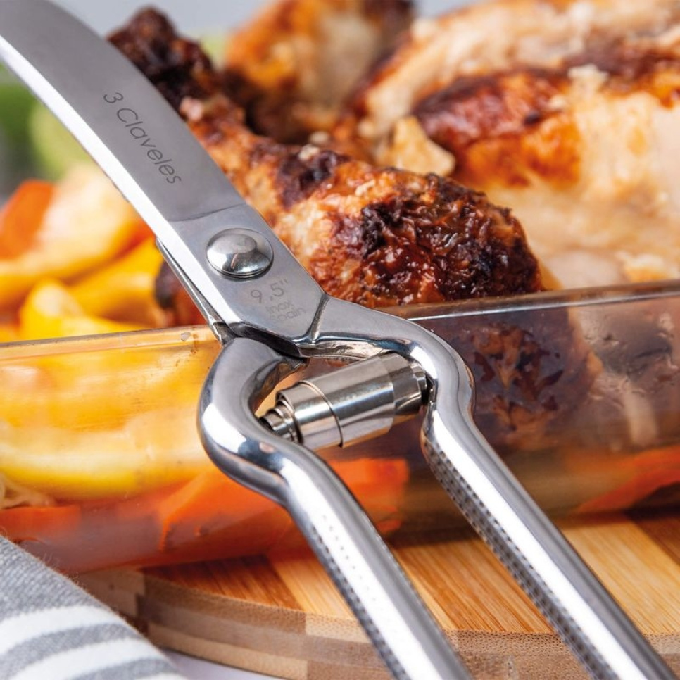 Geflügelschere mit Feder - 3 Claveles