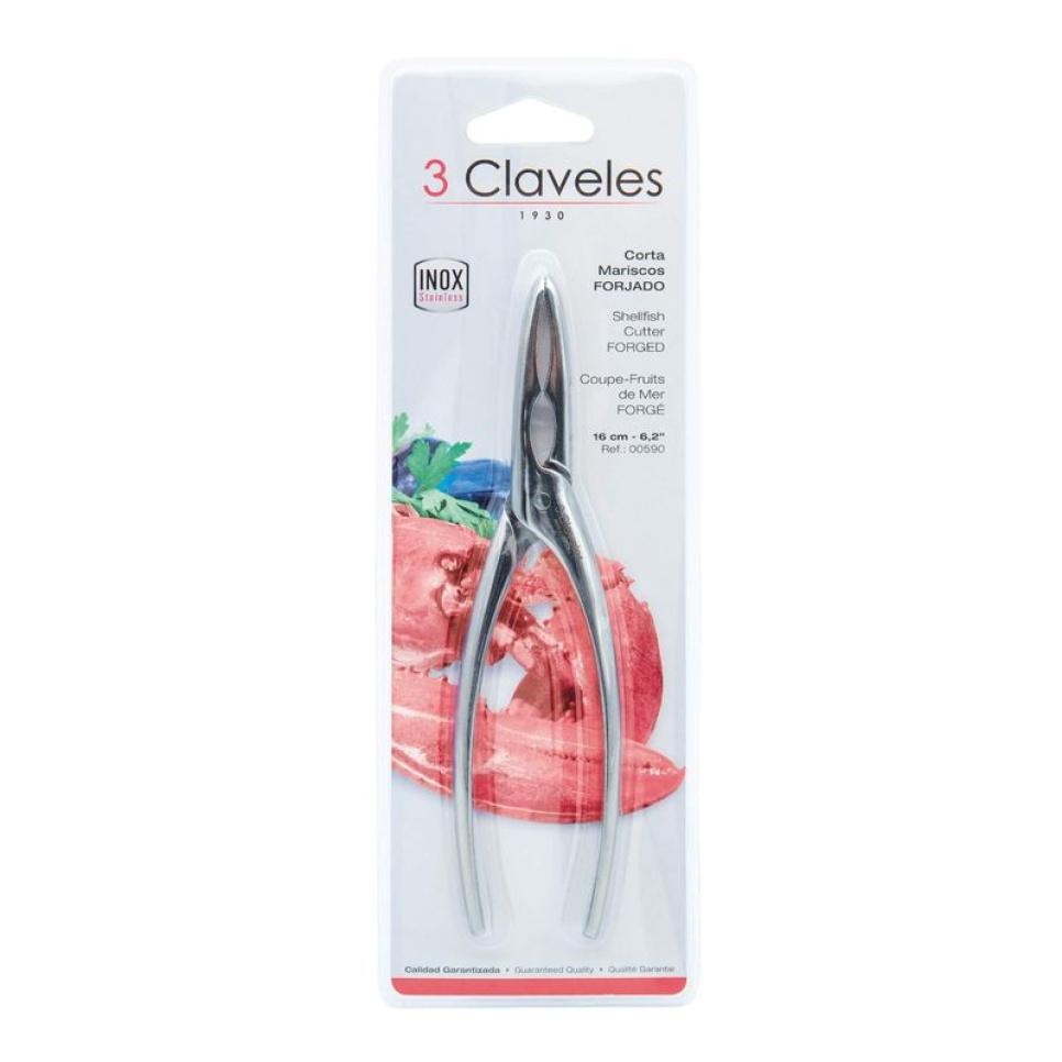 Meeresfrüchteschere, 16 cm - 3 Claveles