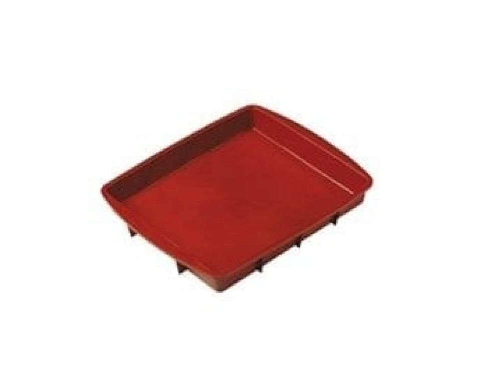 Quadratische Form 28x24x4 cm, Silikon, rot - Pavoni in der Gruppe Backen / Backformen / Silikonformen bei The Kitchen Lab (1827-13653)