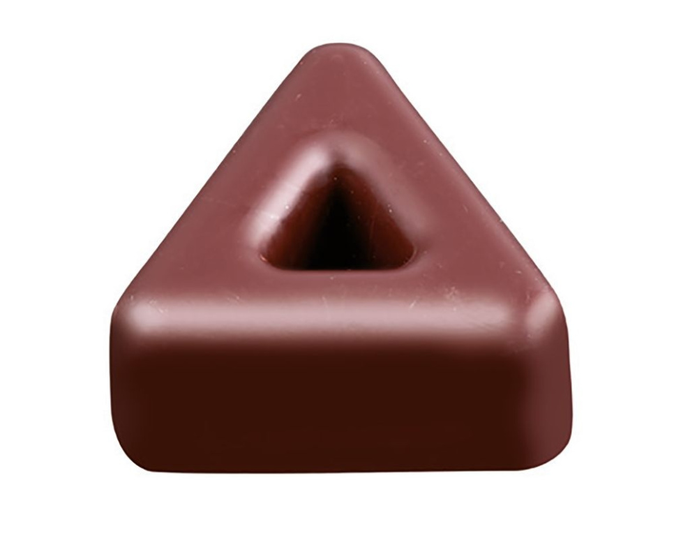 Pralinenform, Fabrizio Fiorani, PC49, Dreieck, 21 Pralinen - Pavoni in der Gruppe Backen / Backformen / Pralinenformen bei The Kitchen Lab (1827-20273)