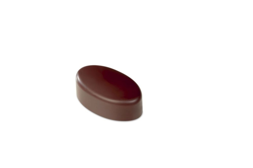 Pralinenform, PC115, oval, glatt, 21 Pralinen - Pavoni in der Gruppe Backen / Backformen / Pralinenformen bei The Kitchen Lab (1827-20281)