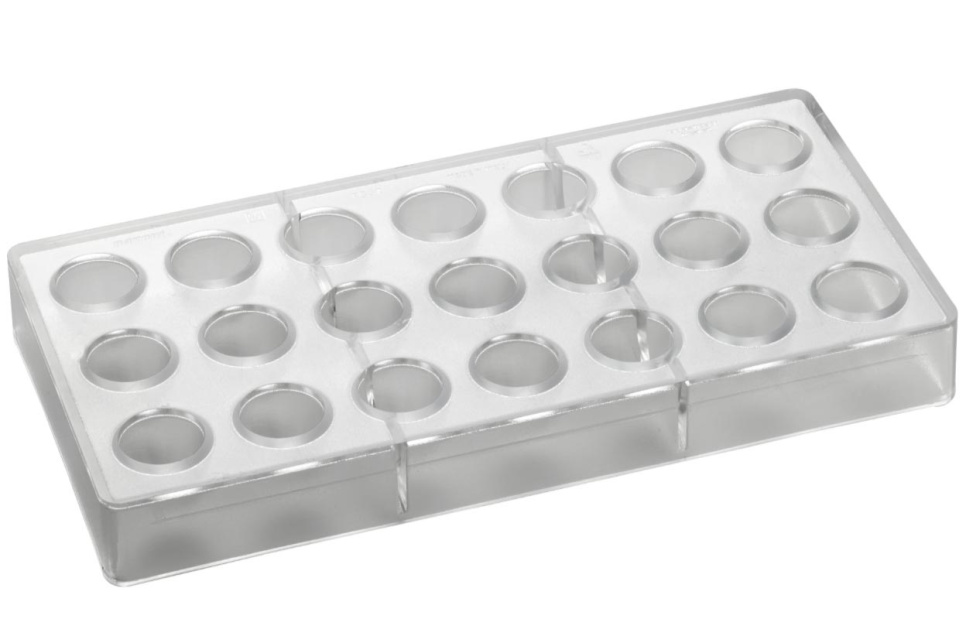 Pralinenform, PC37, Kuppel, 21 Pralinen - Pavoni in der Gruppe Backen / Backformen / Pralinenformen bei The Kitchen Lab (1827-20283)