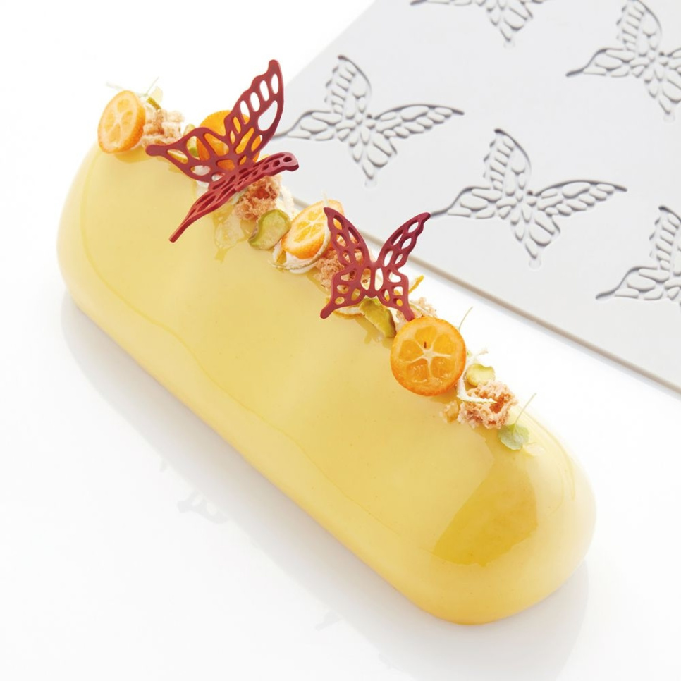 Silikonform für Tuile GG051, kleiner Schmetterling, Gourmand - Pavoni