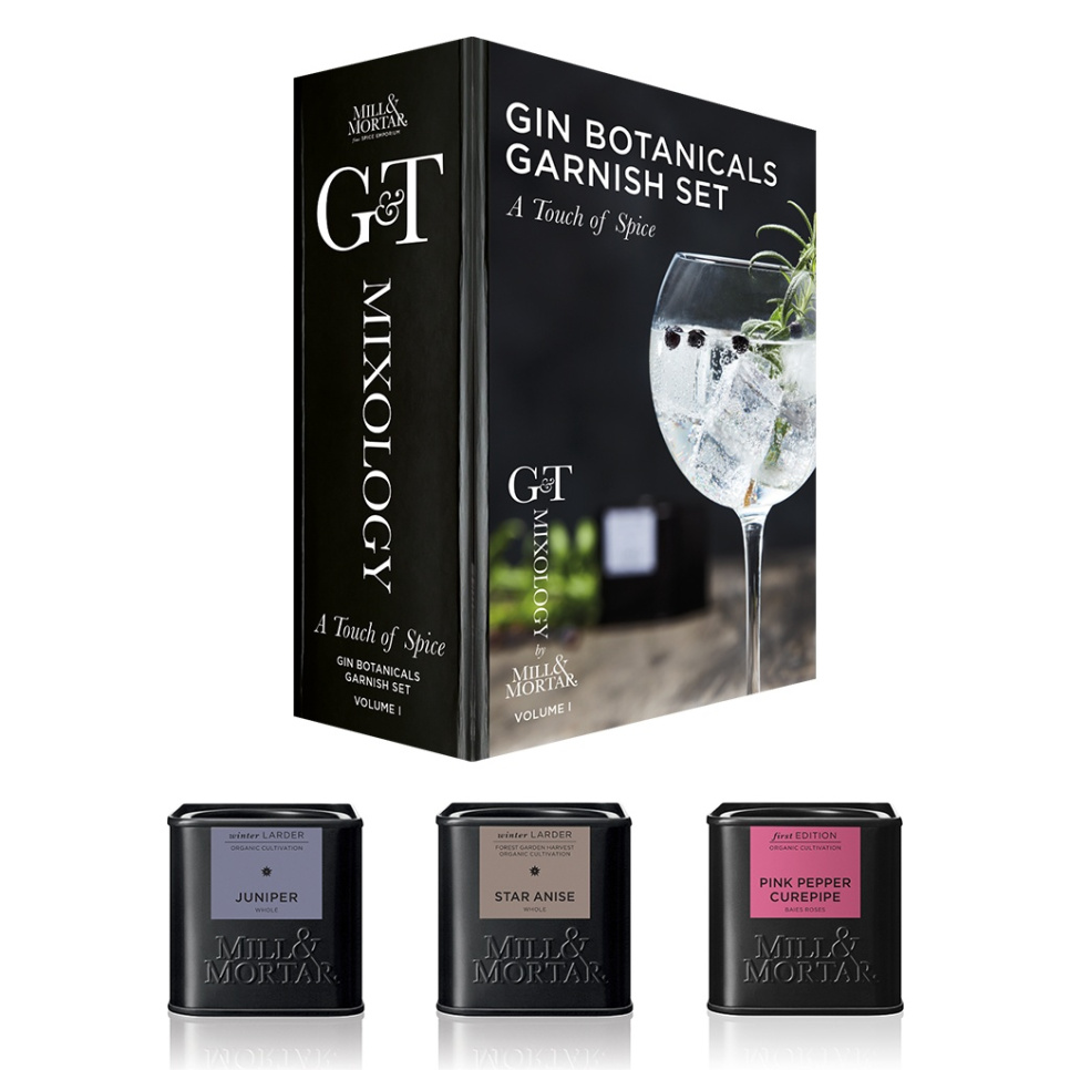 Gin Tonic, Garnierset mit Kräutern - Mill & Mortar in der Gruppe Bar & Wein / Bar-Ausstattung / Andere Bar-Ausstattung bei The Kitchen Lab (1840-21842)