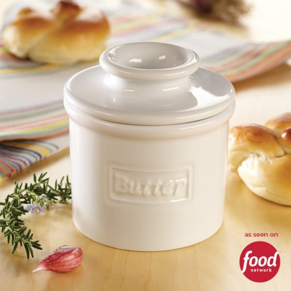 Butterglocke, Retro Café White - Butter Bell® in der Gruppe Tischgedeck / Teller, Schüsseln & Schalen / Butterdose bei The Kitchen Lab (1869-22928)