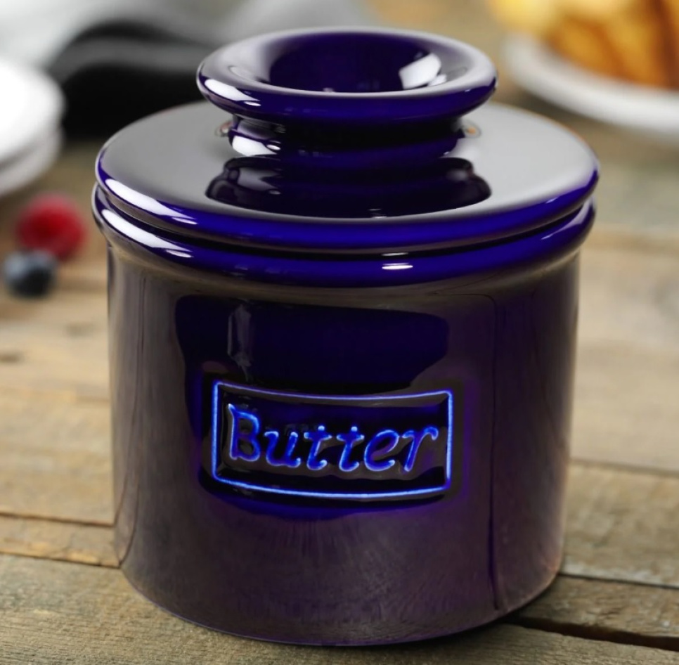 Butterglocke, Retro Cobalt Blue - Butter Bell® in der Gruppe Tischgedeck / Teller, Schüsseln & Schalen / Butterdose bei The Kitchen Lab (1869-30398)