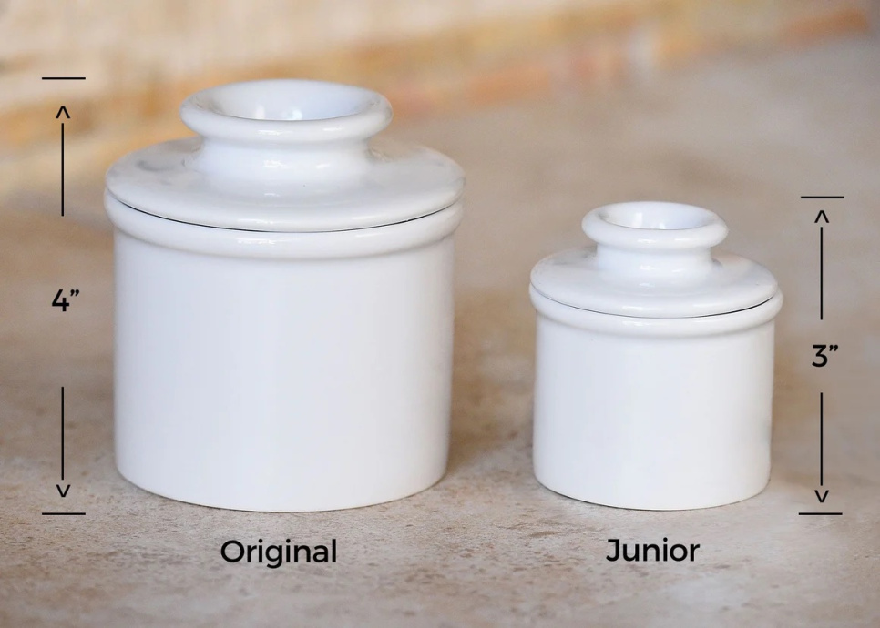 Smörklocka junior, Petit Butter Bell Crock, vit