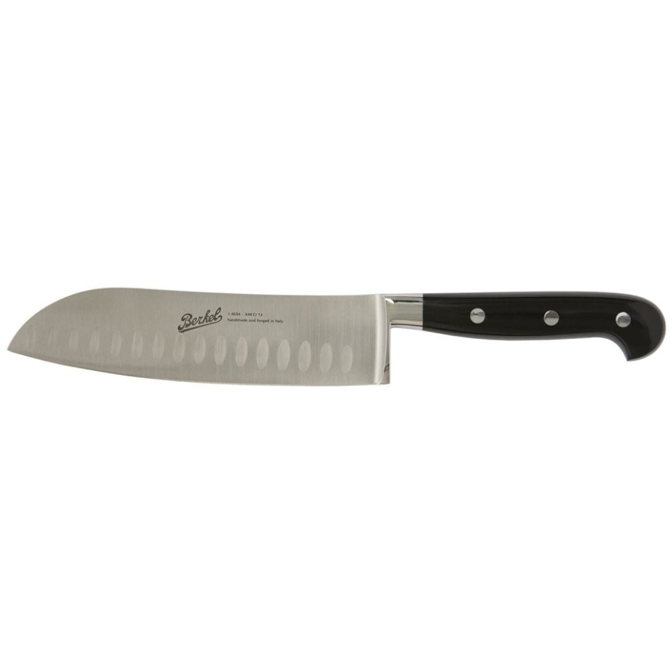 Santokumesser, 18 cm, Adhoc Glossy Black - Berkel in der Gruppe Kochen / Küchenmesser / Santoku-Messer bei The Kitchen Lab (1870-23935)