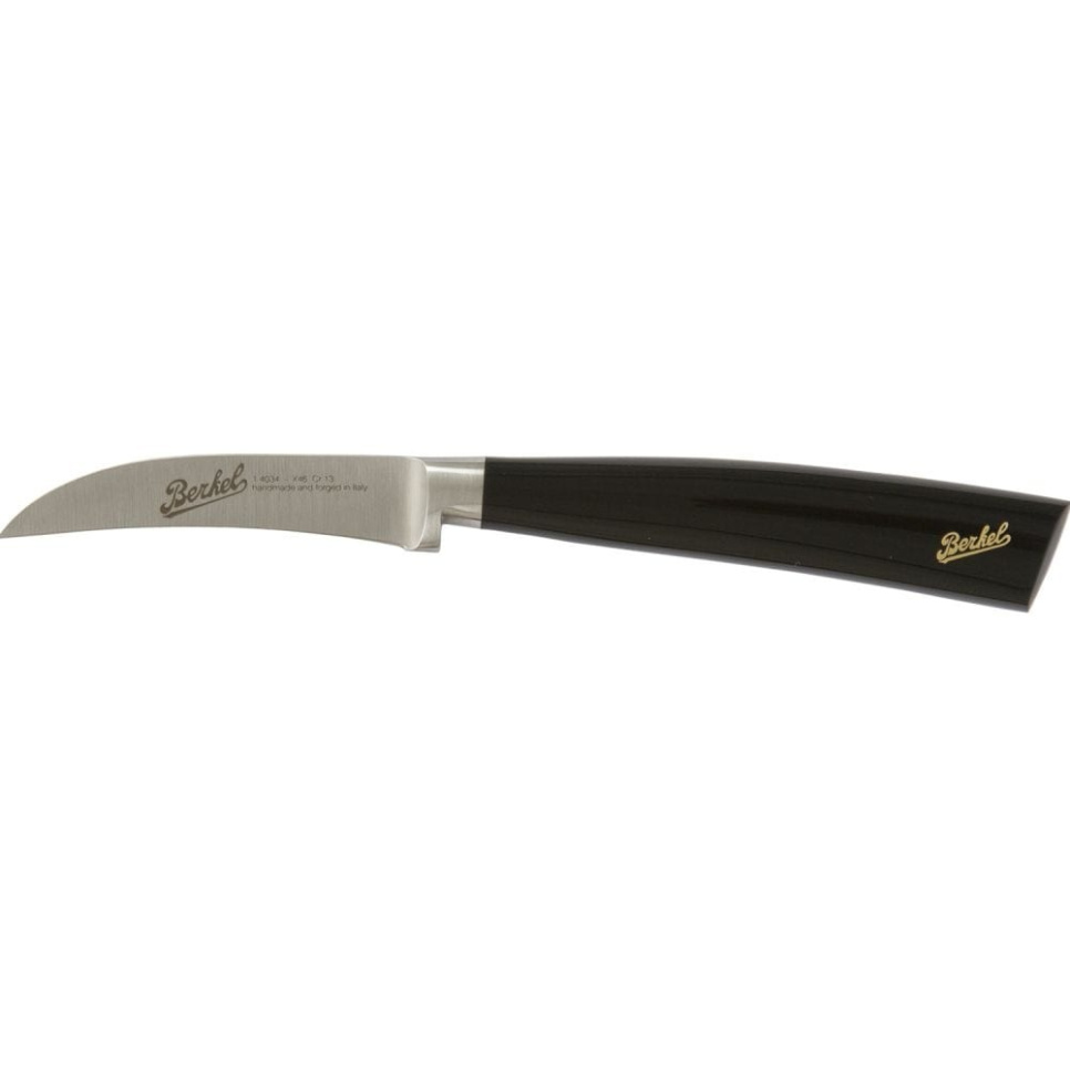Gebogenes Schälmesser, 7 cm, Elegance Glossy Black - Berkel in der Gruppe Kochen / Küchenmesser / Schälmesser bei The Kitchen Lab (1870-23938)