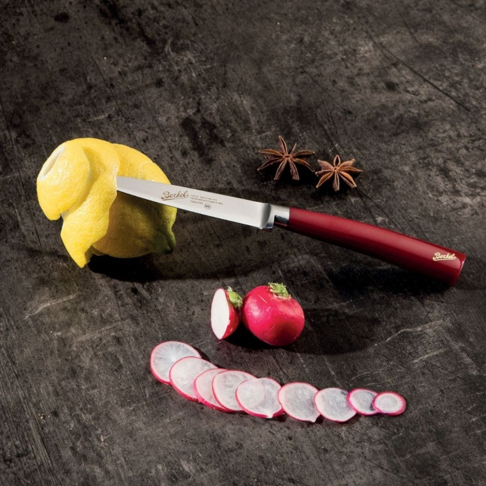 Schälmesser, 11 cm, Elegance Red - Berkel