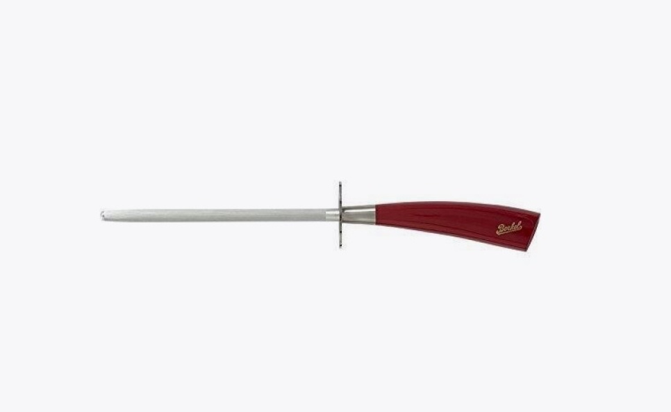Borstenstahl, 20 cm, Elegance Red - Berkel in der Gruppe Kochen / Küchenmesser / Messerpflege / Wetzstähle & Steine bei The Kitchen Lab (1870-23959)