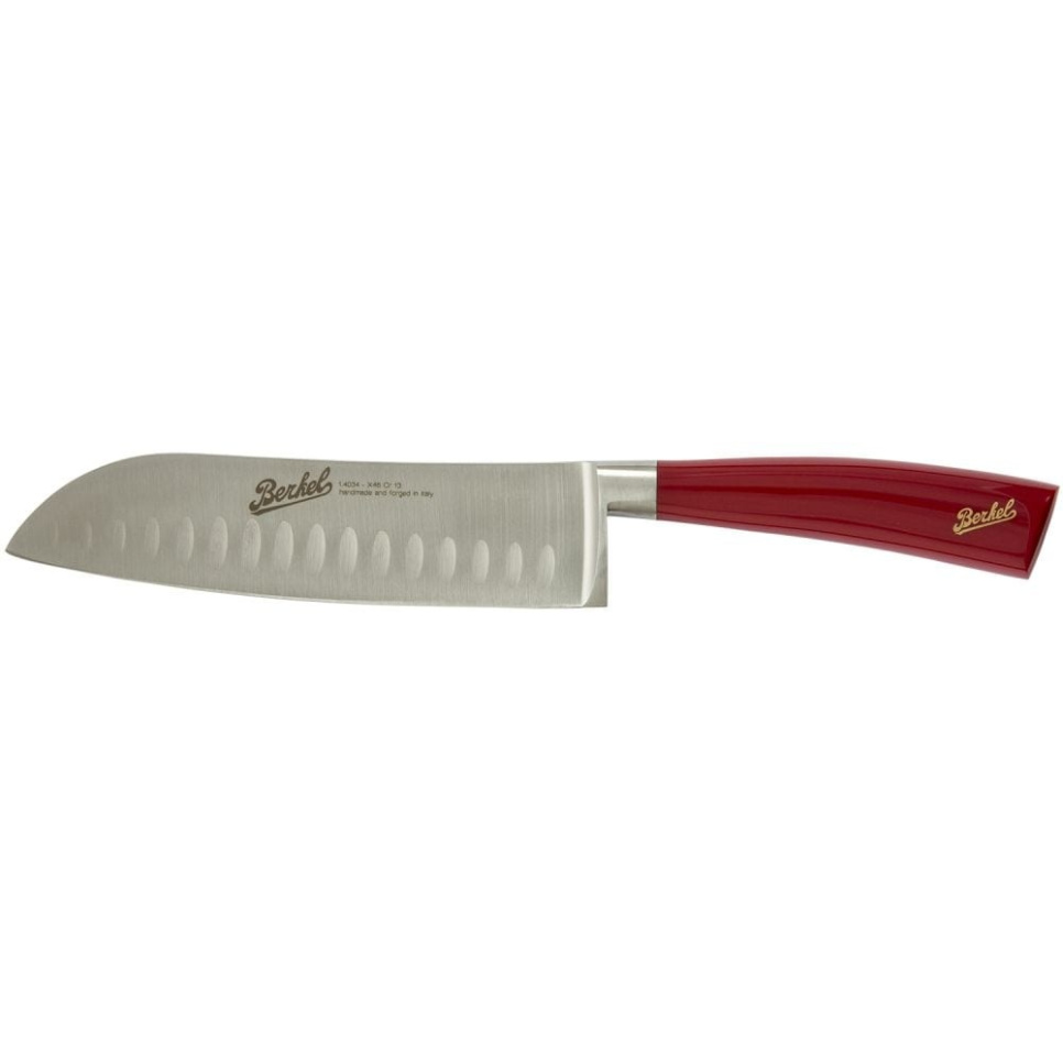 Santokumesser, 18 cm, Elegance Red - Berkel in der Gruppe Kochen / Küchenmesser / Santoku-Messer bei The Kitchen Lab (1870-23970)
