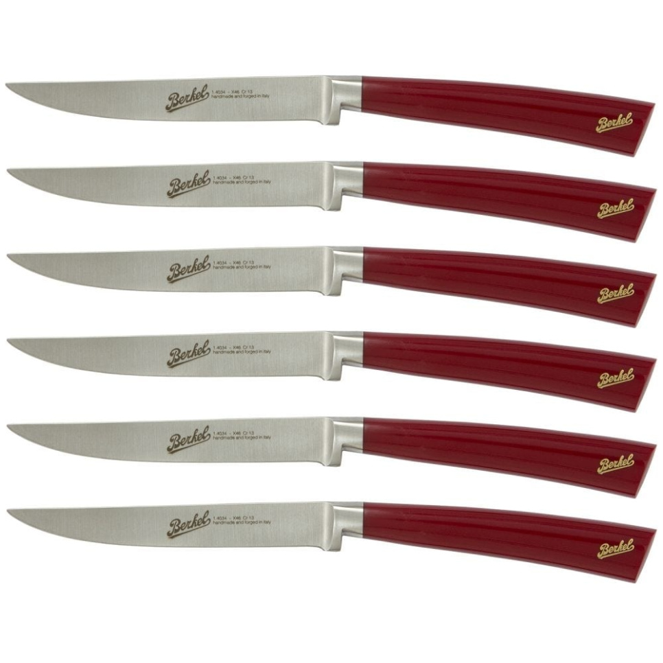 Steakmesser, 6er-Pack, Elegance Red - Berkel in der Gruppe Tischgedeck / Besteck / bei The Kitchen Lab (1870-23988)