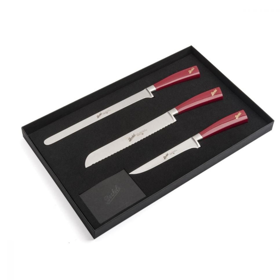 Schinkenset dreiteilig, Elegance Red - Berkel
