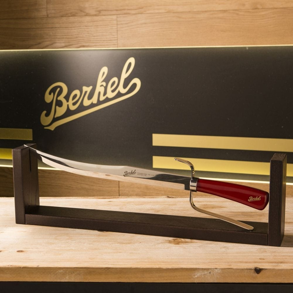 Champagnersäbel mit Holzständer, 52 cm, Elegance Red - Berkel