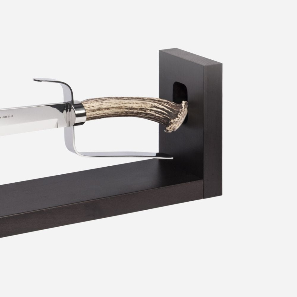 Champagnersäbel mit Holzständer, 52 cm, Elegance Hirschhorn - Berkel