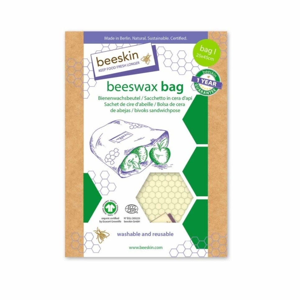 Wiederverwendbares Bienenwachstuch, Einzelpackung - BeeSkin in der Gruppe Kochen / Küchenutensilien / Verbrauchsartikel bei The Kitchen Lab (1896-24788)