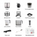  Slow Juicer CP50, Commercial, Platinum Silver - Hurom