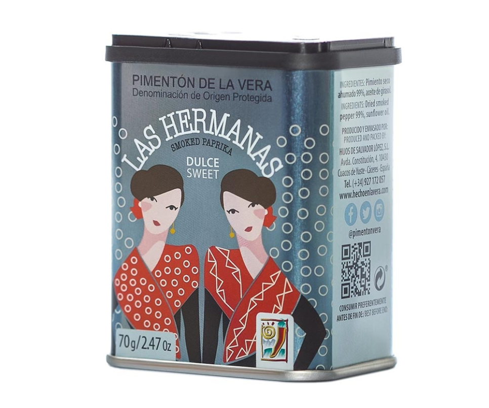 Geräuchertes Paprikapulver, Pimentón de la Vera dulce, 70 Gramm - Las Hermanas in der Gruppe Kochen / Kolonial bei The Kitchen Lab (1971-26841)