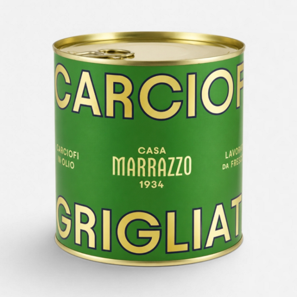 Gegrillte Artischockenstücke, Carciofi Grigliati, 750 g - Casa Marrazzo in der Gruppe Kochen / Kolonial bei The Kitchen Lab (2022-35982)