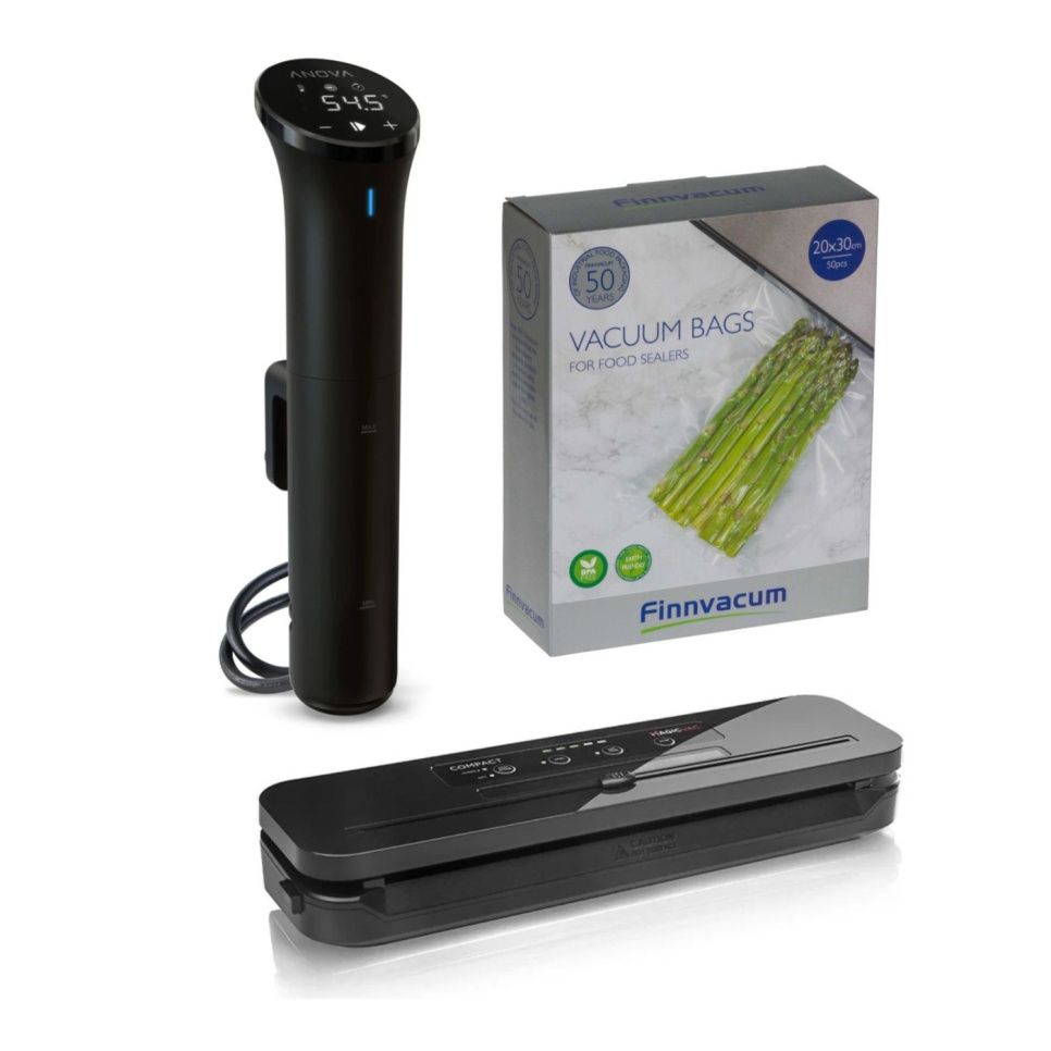 Sous Vide Set, Anova Nano 2.0 / Magic Vac Compact - Anova in der Gruppe Kochen / Sous Vide / Zip- und Vakuumbeutel bei The Kitchen Lab (2075-36664)