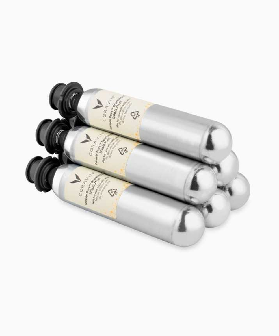 Gaskartusche (Kapseln), 6er-Pack, Reines sprudelndes CO2 - Coravin in der Gruppe Bar & Wein / Weinzubehör / Coravin bei The Kitchen Lab (2076-25401)