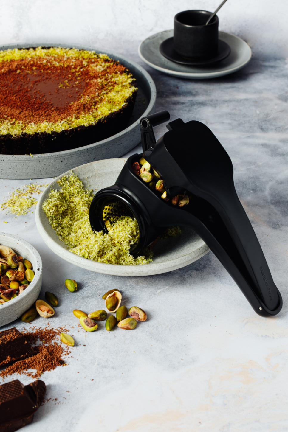 Rotierende Käsereibe, Parmesanreibe - Microplane