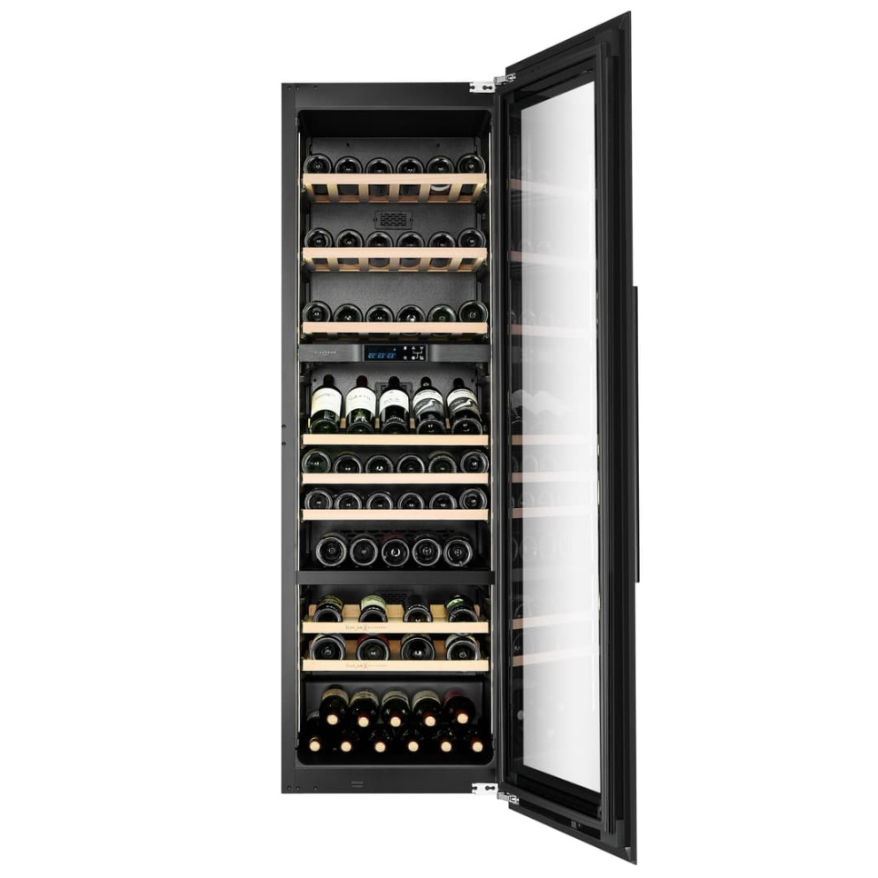 Weinkühlschrank Kitchen Built-in 180, Drei Zonen, Schwarz - Vigneron
