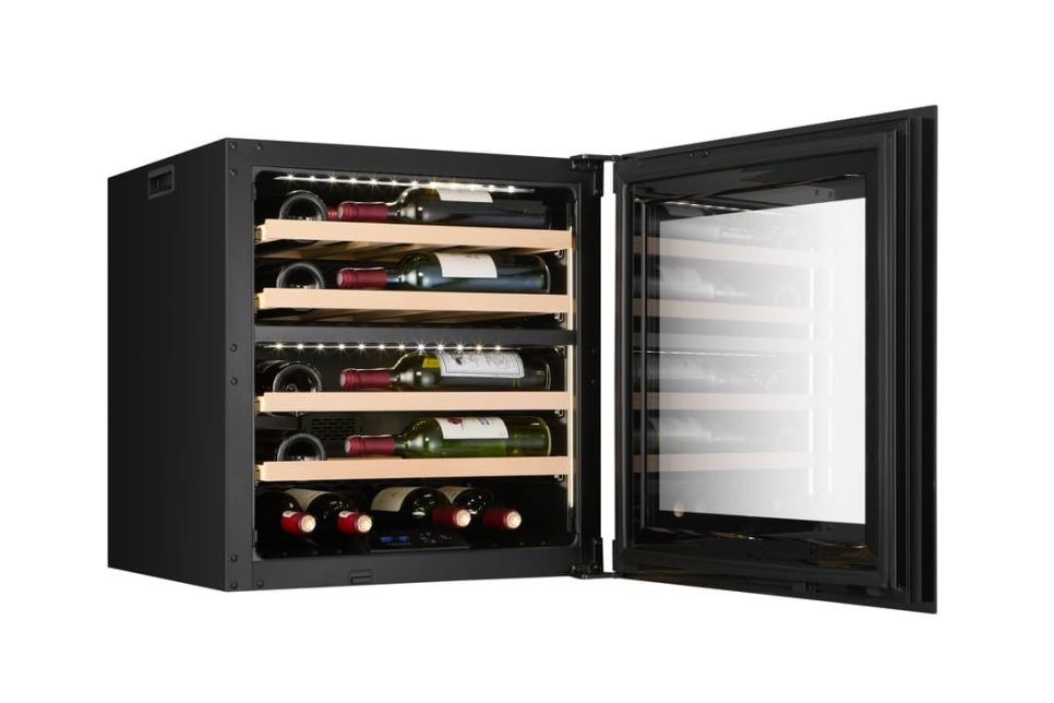 Weinkühlschrank Kitchen Built-in 60, Zwei Zonen, Schwarz - Vigneron