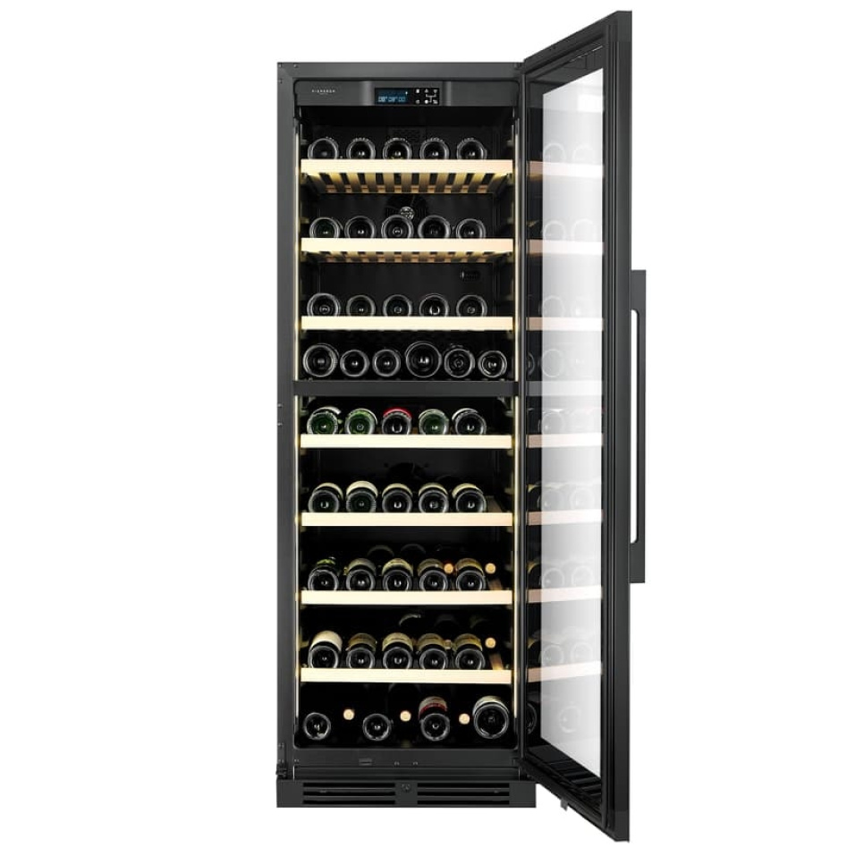 Weinkühlschrank Storage 170, Zwei Zonen, Schwarz - Vigneron