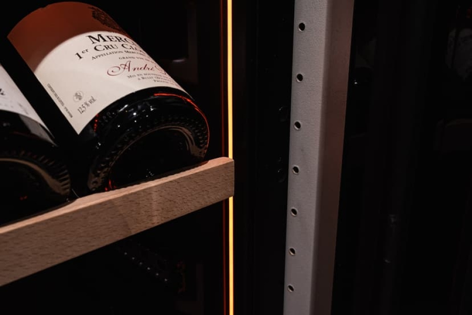 Weinkühlschrank Storage 200, Eine Zone, Schwarz, Rechts - Vigneron