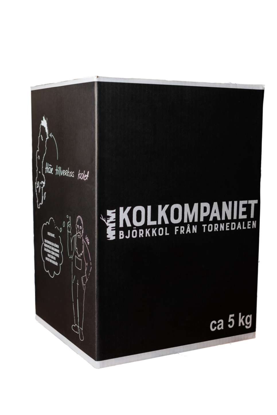 Birkenholzkohle aus Tornedalen, 5 kg - Kolkompaniet in der Gruppe Grills, Herde & Öfen / Grillkohle & Briketts / Holzkohle bei The Kitchen Lab (2169-28563)