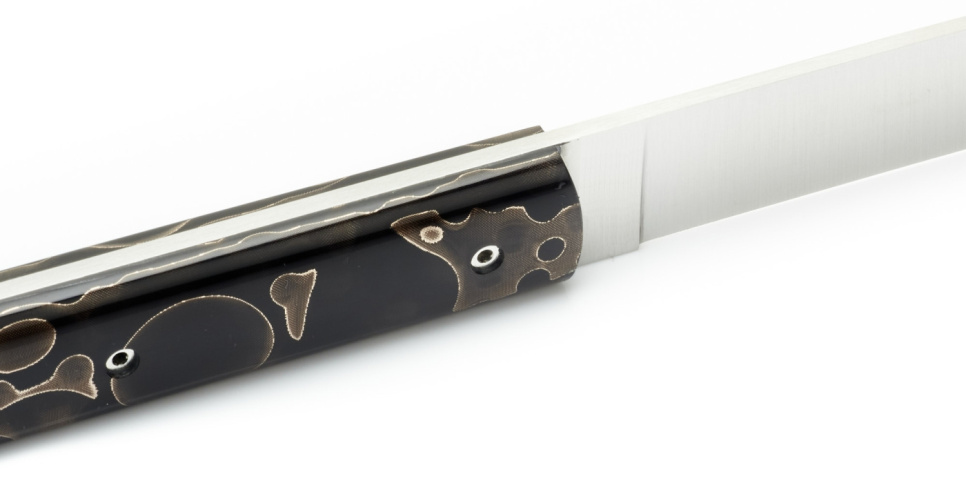 Fleischmesser 9.47, handgefertigt mit Griff aus POM - Perceval