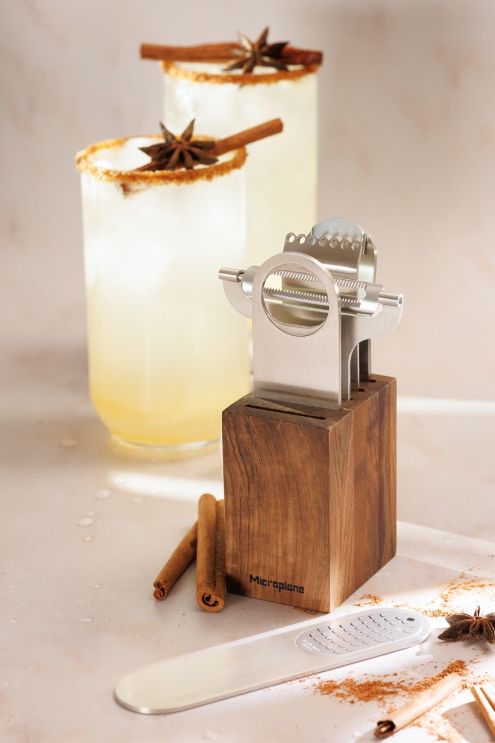 Barwerkzeug-Set, Style Line, Walnuss - Microplane