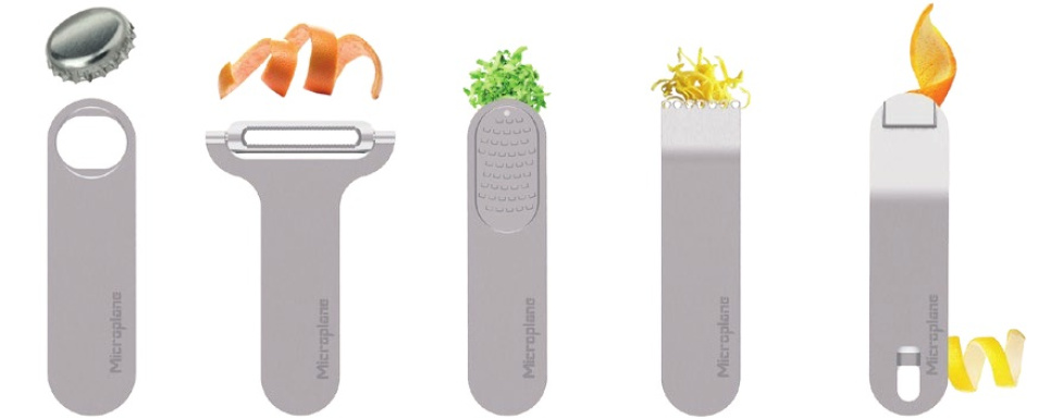 Barwerkzeug-Set, Style Line, Walnuss - Microplane