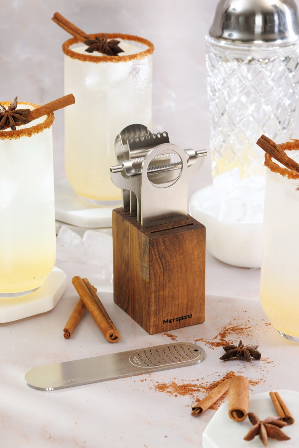 Barwerkzeug-Set, Style Line, Walnuss - Microplane