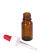Braune Tropfflasche mit Glaspipette, 10 ml