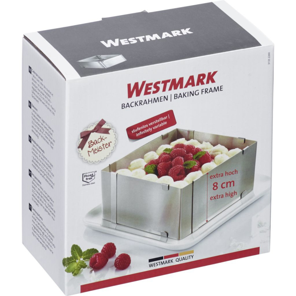 Einstellbarer quadratischer Anschlagring, 8 cm - Westmark