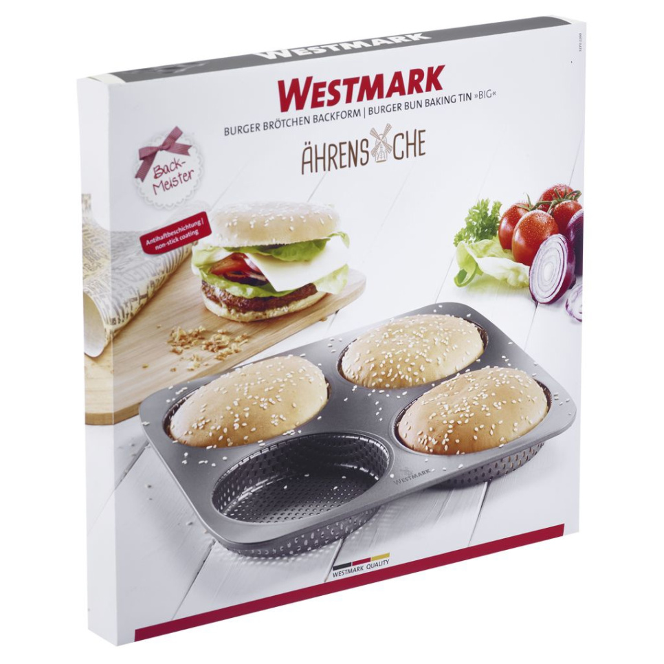 Perforierte Backform für Hamburgerbrötchen, antihaftbeschichtet - Westmark