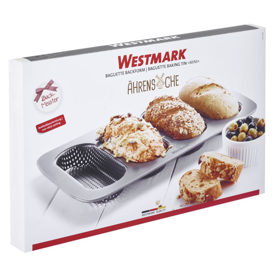 Gelochte Backform für Mini-Baguettes, antihaftbeschichtet - Westmark