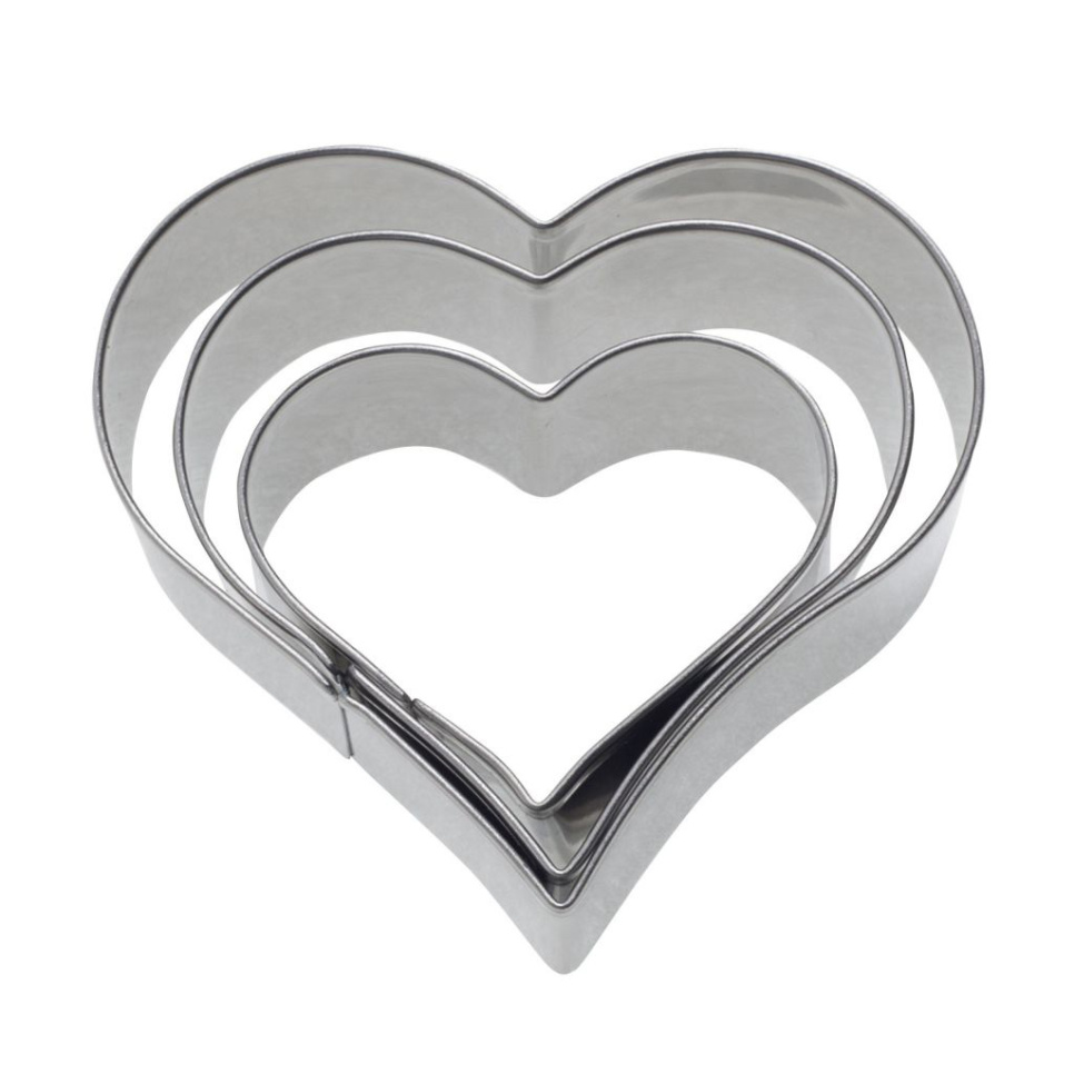 Lebkuchenform, Herz, 2, 3 und 4 cm, 3er-Pack - Westmark in der Gruppe Backen / Backutensilien / Ausstecher & Stanzringe bei The Kitchen Lab (2190-32195)