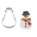 Lebkuchenform, Schneemann, 6 cm - Westmark