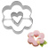 Lebkuchenform, Blume mit Herz, 6,5 cm - Westmark